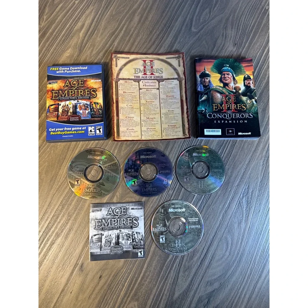 Age of Empires Collector's Edition PC 2006 Microsoft Excellent RTS Bundle‎ Works